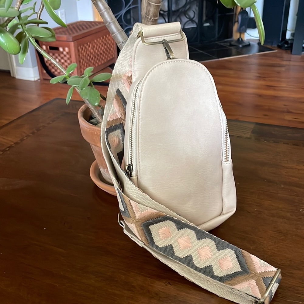 Beige Sling Bag